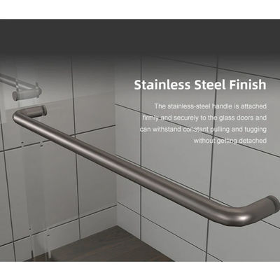 Μοναδικό γυαλί μαύρο πλαίσιο μπάνιο γυαλί ντους οθόνη κουνιστή πόρτα με προσαρμογή