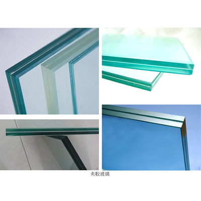 Μεγάλο μέγεθος επίπεδο ή καμπυλωτό PVB DuPont Sentryglas στρωμένο γυαλί Κύριο προϊόν επίπεδο γυαλί