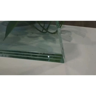 Γυαλί κατασκευής με ειδικό μέγεθος Στερεωμένο επικαλυμμένο γυαλί ασφαλείας με 0,76 PVB φιλμ