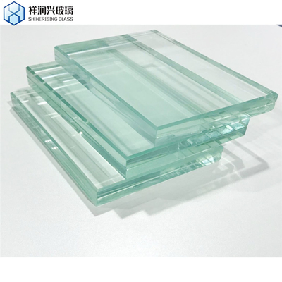 Εξωτερικά 12.8mm Custom Size Διαφανές κτίριο Κατασκευή σάντουιτς γυαλί στρωμένο γυαλί