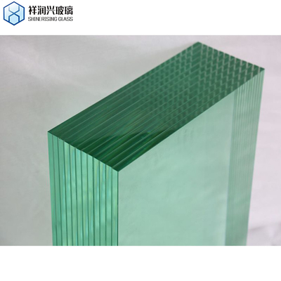 6.3mm / 6.38mm Διαφανές στρωμένο γυαλί μονό γυαλί με σύρμα / διακοσμητικό / μπάνιο