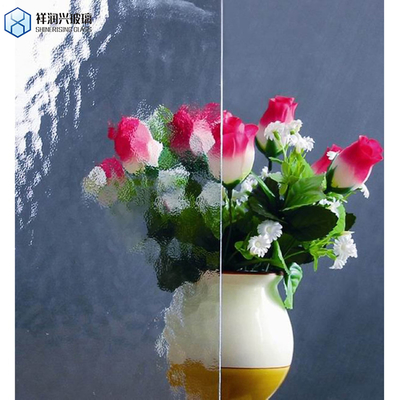 Λάμψη 5mm 8mm 2100mmx2400mm Ultra Clear Moru Figured Glass για Κινέζικα έπιπλα