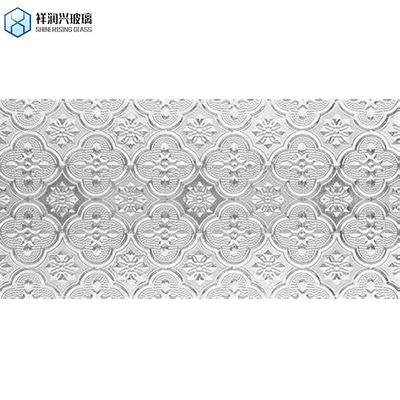 Προσαρμοσμένο αίτημα 5mm Διαφανές Showerlite Pattern γυαλί Στερεό χρώμα