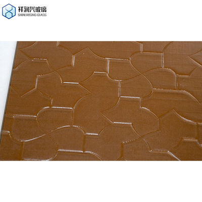 Το Shinerising Popular Pattern Glass Glass προσφέρει προσαρμοσμένο αίτημα για καφέ ανάγλυφο γυαλί