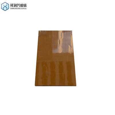 Το Shinerising Popular Pattern Glass Glass προσφέρει προσαρμοσμένο αίτημα για καφέ ανάγλυφο γυαλί