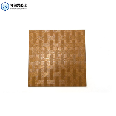 Καφέ διαμορφωμένο γυαλί λάμψη 3mm 5mm 1830*2440νέα τεχνολογία στυλ γυαλί ανάγλυφο γυαλί