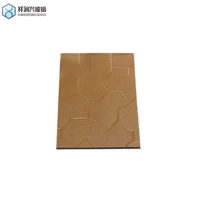 3mm-8mm Διαυγές και χρωματιστό Qingdao Wired Pattern Glass για την κατασκευή καφέ ανάγλυφο γυαλί