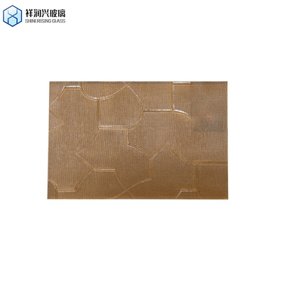 3mm-8mm Διαυγές και χρωματιστό Qingdao Wired Pattern Glass για την κατασκευή καφέ ανάγλυφο γυαλί