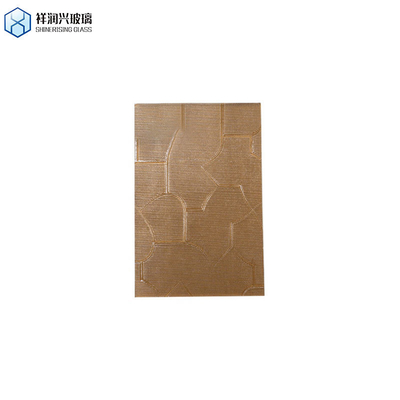 3mm-8mm Διαυγές και χρωματιστό Qingdao Wired Pattern Glass για την κατασκευή καφέ ανάγλυφο γυαλί