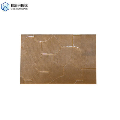 Shahe 5mm 6mm 8mm 10mm 12mm Moru Σχήμα Πατρώματος Γυαλί Προσαρμογή Καφέ Εμφασμένο Γυαλί