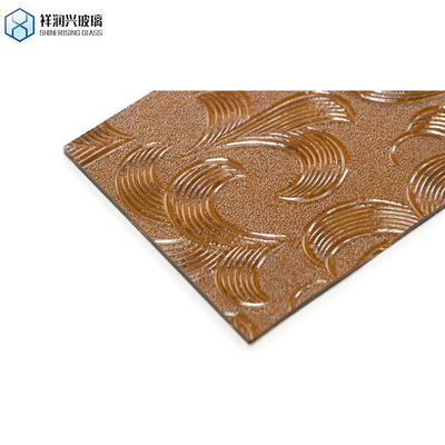 Κύριο προϊόν 5 mm καφέ ανάγλυφο γυαλί για το Qingdao Pattern Glass 2023