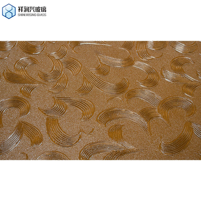Κύριο προϊόν 5 mm καφέ ανάγλυφο γυαλί για το Qingdao Pattern Glass 2023