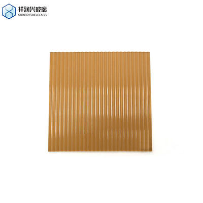 Προσαρμοσμένο χρωματιστό γυαλί πάχους 3 mm 4 mm 5 mm Καφέ ανάγλυφο γυαλί για έπιπλα