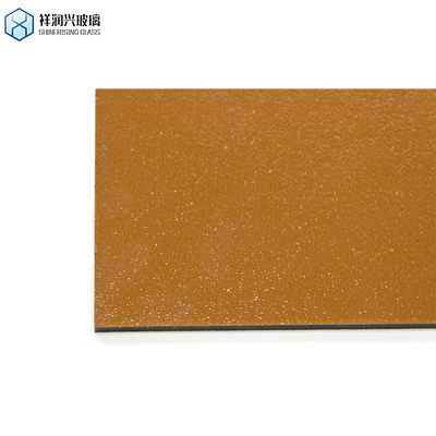 3mm 5mm 1830*2440 Τεχνολογία λάμψης Τύπος γυαλιού Διακοσμητικό γυαλί τοίχος Καφέ ανάγλυφο γυαλί