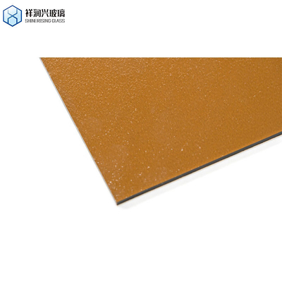 3mm 5mm 1830*2440 Τεχνολογία λάμψης Τύπος γυαλιού Διακοσμητικό γυαλί τοίχος Καφέ ανάγλυφο γυαλί