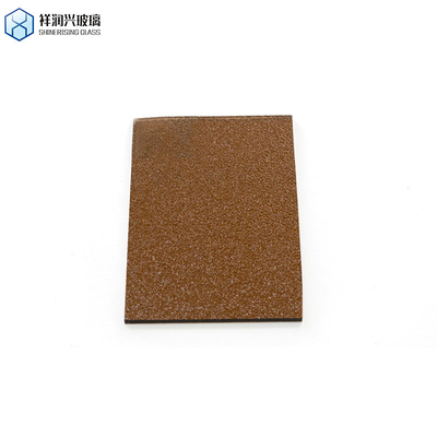 3mm 5mm 1830*2440 Τεχνολογία λάμψης Τύπος γυαλιού Διακοσμητικό γυαλί τοίχος Καφέ ανάγλυφο γυαλί