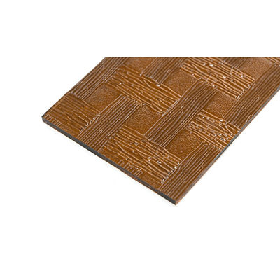 5 3mm 4mm 5mm Pattern Glass Made in Brown Embossed Glass with Flat Polished Edge Work (Παλά γυαλισμένο γυαλί σε καφέ ανάγλυφο)