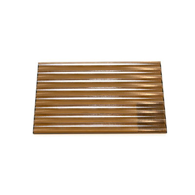 Καφέ Εμφασμένο Γυαλί Ασφάλειας Γυαλί Ντους Περιβλήματος με εξατομικευμένο μέγεθος και σαφές σχέδιο