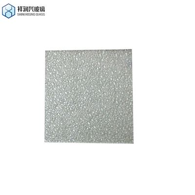 Επίπεδο γυαλισμένο Custom Ultra-Clear Tempered Art Patterned Glass για το διαχωριστικό κυματισμού νερού