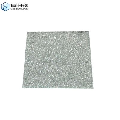 Επίπεδο γυαλισμένο Custom Ultra-Clear Tempered Art Patterned Glass για το διαχωριστικό κυματισμού νερού