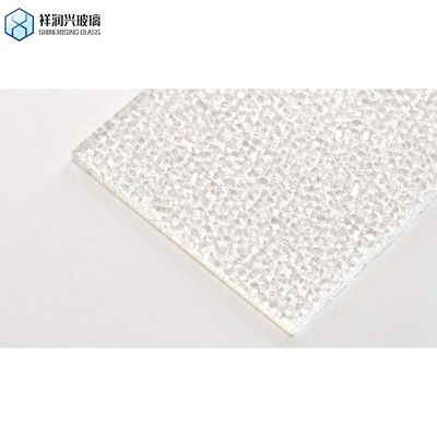 6mm 6.8mm Διαφανές καλωδιωμένο Qingdao Patterned Glass Διαμάντι / Κρυστάλλινο / Chinchilla / Nashiji