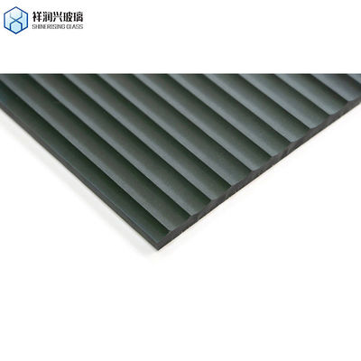 Διαυγές χάλκινο Καρατάτσι Qingdao Mistlite Flora Fluted Pattern Glass 3mm-8mm στο Qingdao