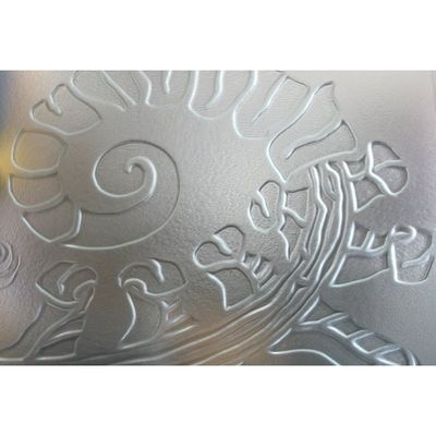 2100mm X 2440mm Μέγεθος Σκληρή δομή Διαυγές Moru Σχήμα γυαλιού Παράδειγμα γυαλιού ISO πιστοποιημένο