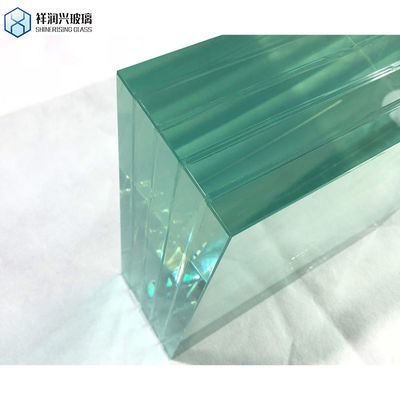 GB15763.2-2005 Εγκρίθηκε 3mm-19mm διαυγές χρωματισμένο θραυσμένο γυαλί για μεγάλα κτίρια