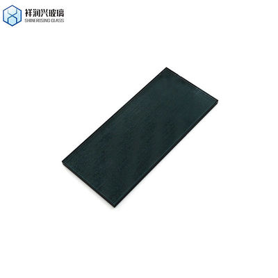 Διαφανές μαύρο θερμαινόμενο διακοσμητικό ανάγλυφο γυαλί για εξατομικευμένη διακόσμηση σπιτιού