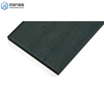 Διαφανές μαύρο θερμαινόμενο διακοσμητικό ανάγλυφο γυαλί για εξατομικευμένη διακόσμηση σπιτιού