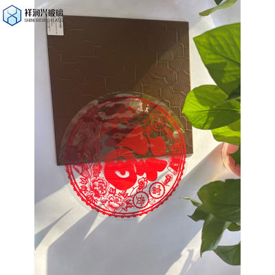 5mm 6mm 8mm Euro Bronze Moru Fluted Διασταυρωμένο γυαλί φύλλο Karatachi Pattern Float Glass