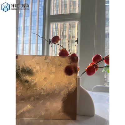 Κατώτατο χάλκινο γκρι μπλε πράσινο οξύ χαραγμένο παγωμένο γυαλί για παράθυρα και διαχωριστικά γραφείων