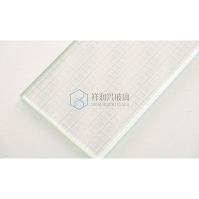 Χρωματιστή υφή Γλυπτική τέχνη Γυάλινο τοίχο διακοσμητικό με επίπεδα γυαλισμένα όρια και στρώματα