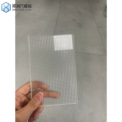 4mm Moru Flora Millenium Wave Diamond Rain Water Cube Low Iron Tempered Grade Patterned Glass για παράθυρο