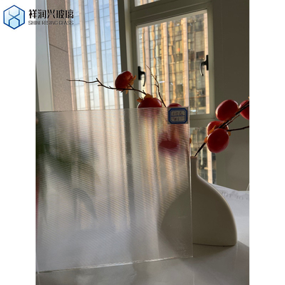 3mm-8mm Clear Base Glass Flutelite-S διακοσμητικό ανάγλυφο γυαλί για τύπους παραθύρων
