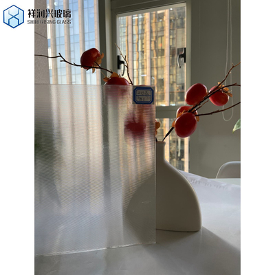 3mm-8mm Clear Base Glass Flutelite-S διακοσμητικό ανάγλυφο γυαλί για τύπους παραθύρων