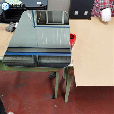 Μπλε γκρι επαγγελματικός καθρέφτης 1,8-6mm γυαλισμένο αλουμίνιο φύλλο καθρέφτη με πλωτό γυαλί