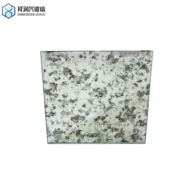 Χρυσό ορθογώνιο αρχαίος καθρέφτης γυαλί τούβλο τοίχος καθρέφτης τοίχος τίτλοι 12X12 για στρώματα ζήτηση