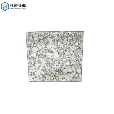 Χρυσό ορθογώνιο αρχαίος καθρέφτης γυαλί τούβλο τοίχος καθρέφτης τοίχος τίτλοι 12X12 για στρώματα ζήτηση