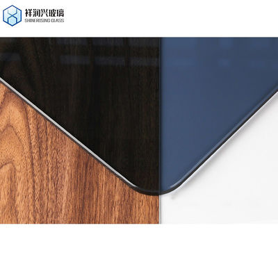 Πλακά γυαλισμένα άκρα Αντανάκλαση χρωματισμένο πλωτό γυαλί Mk σκούρο μπλε θολωμένο γυαλί φύλλο