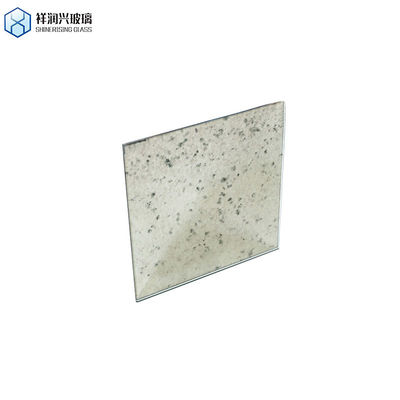 Ασημένιο φινίρισμα Μεγάλος αρχαίος καθρέφτης με προσαρμοσμένο μέγεθος και χρωματιστό γυαλί καθρέφτη