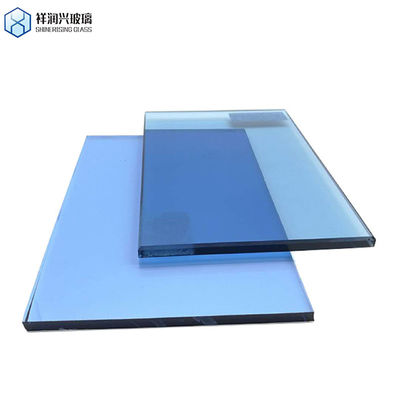 Προσαρμοσμένο αίτημα Πάρτε 8mm γκρι σκούρο μπλε χρώμα πλωτό γυαλί από Maika International