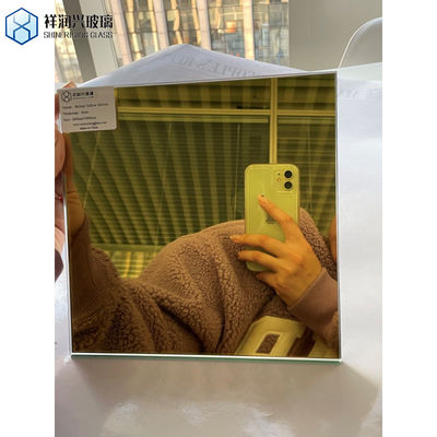 Απαιτήσεις του πελάτη Σύγχρονο χάλκινο χρυσό γυαλί Χρωματιστές κάμερες καθρέφτες Διαφανές υδραυλικό γυαλί