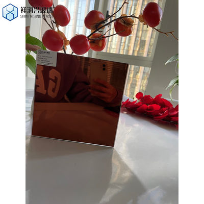 Χρωματιστό χρωματισμένο ροζ καθρέφτη γυαλί ασημένιο επικαλυμμένο αντανακλαστικό καθρέφτη υψηλή ζήτηση