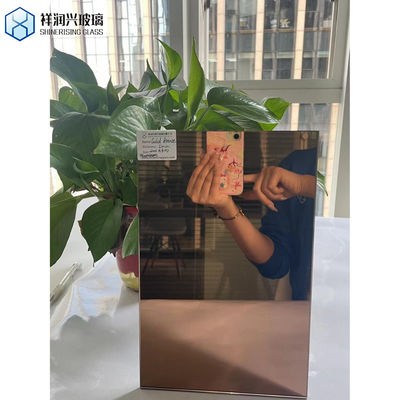 Διπλό επίστρωμα χρωματισμένο καθρέφτη 2mm 3mm 4mm 5mm 6mm χρωματισμένο διαυγές αλουμινίου καθρέφτη γυαλί φύλλο