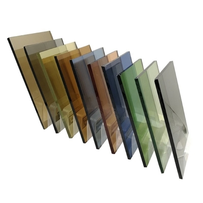 Λευκό 1,5mm 2,7mm 3mm 4mm 5mm 6mm Ανεμισμένο Euro Bronze Διαφανές Ανεμισμένο Γυαλί Μπλε Per M2