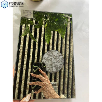 Ασημένιο φινίρισμα Ρετρό Μοντέρνο Custom Beveled Antique Mirror Tile για Κλασική Τέχνη τοίχου