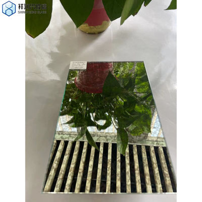 Ασημένιο φινίρισμα Ρετρό Μοντέρνο Custom Beveled Antique Mirror Tile για Κλασική Τέχνη τοίχου