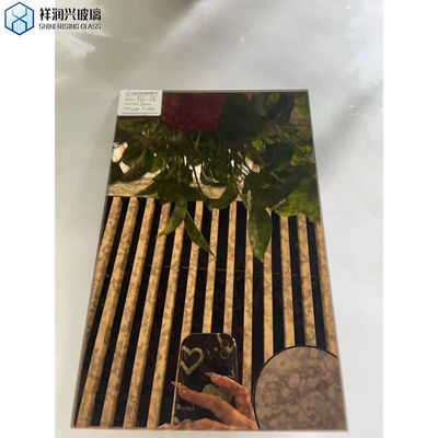 Κεραμίδια του μετρό Backsplash Αρχαίος καθρέφτης φύλλο γυαλιού για εξατομικευμένη διακόσμηση σπιτιού