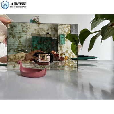 Κύκλος γυαλιού μπάνιου LED με αισθητήρα αφής και θερμαινόμενο γυαλί